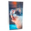 Cute cat imprint on acoustic felt panel