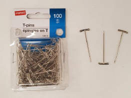 T pins for acoustic panels