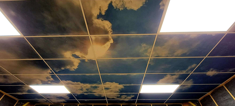 Home theater ceiling: SKY idea