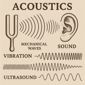 Acoustics: sound, mechanical waves, vibration, ultrasound